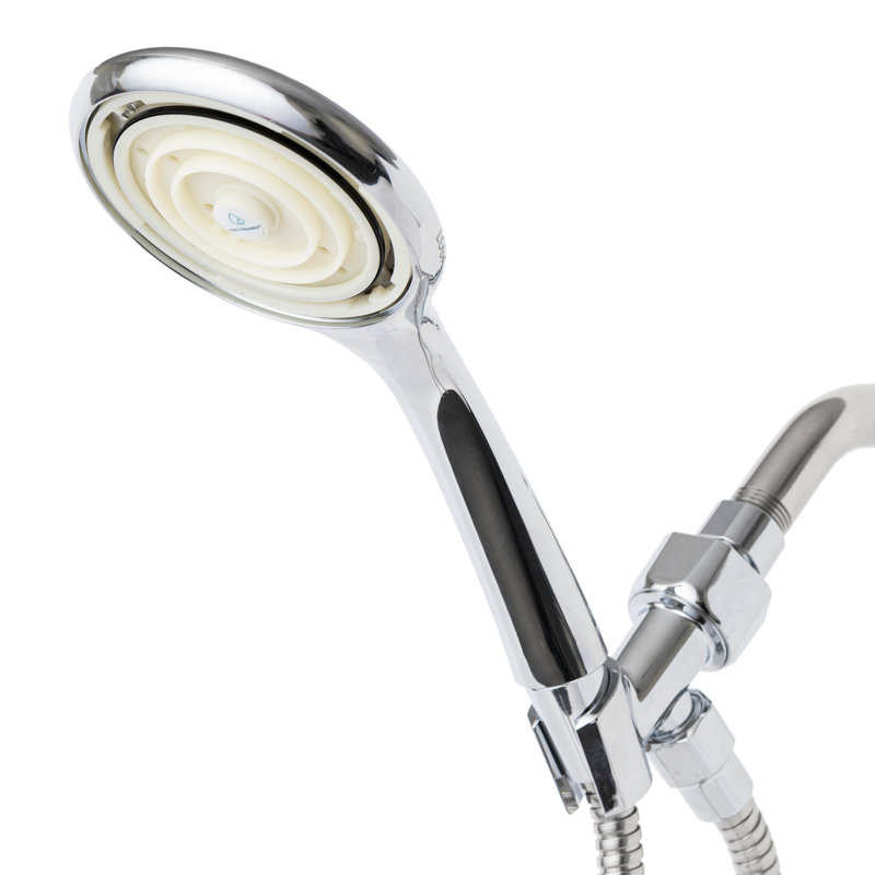 HealthGuard Chrome Handheld Shower Head with Adjustable Spray
