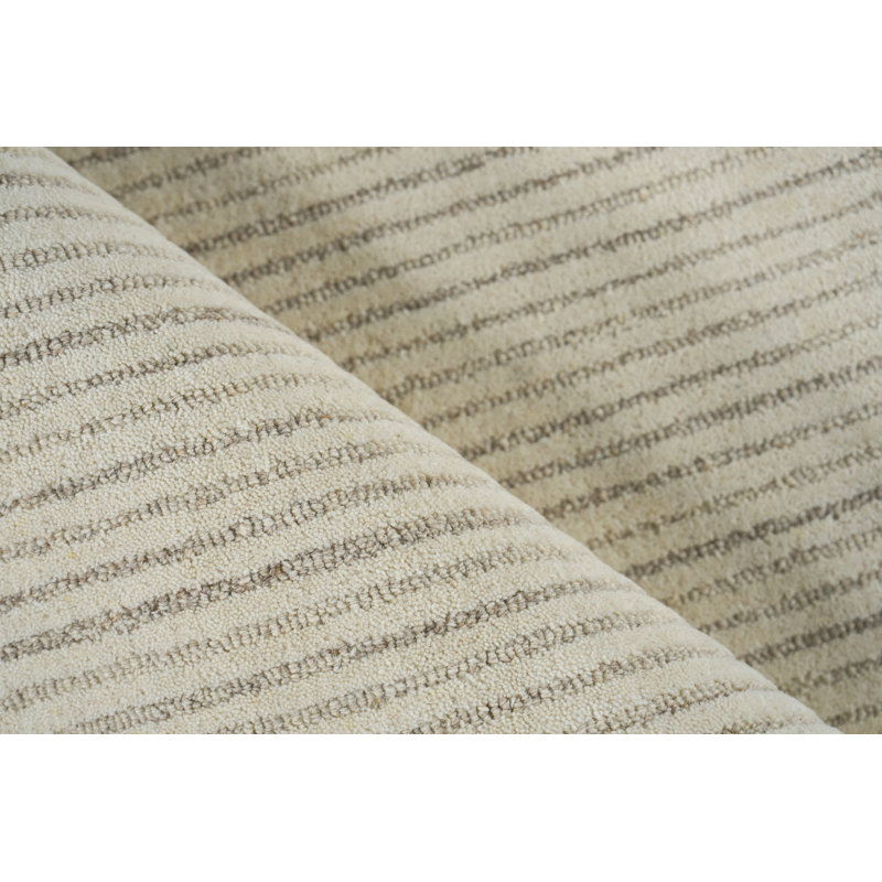 Serenity handloomed PET Beige/Brown Area Rug, Rectangle 9' x 12', Beige/Brown