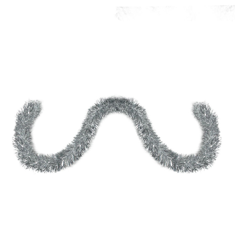 Guirlande de Noël Tinsel - non éclairée, Argent, 50' L x 2.5" W