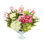 Peonies And Hydrangea Arrangement In A Glass Vase