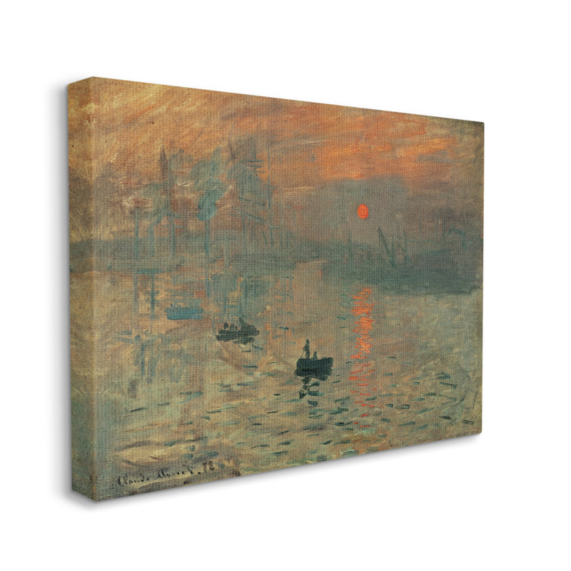 «Traditional Peinture Impression Brouillard» par Claude Monet - impression d'art graphique, Toile tendue