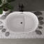 Baignoire de trempage autoportante en acrylique avec siège 43 po Fslefay