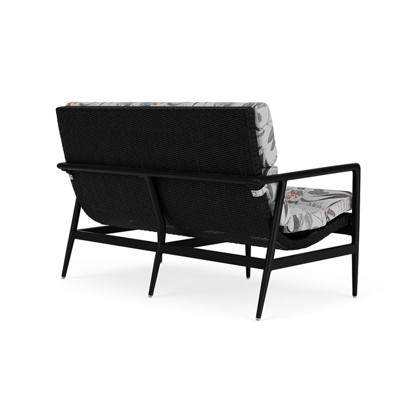 Cascade Outdoor - Seat, Delicate Botanical Slate, Ebony