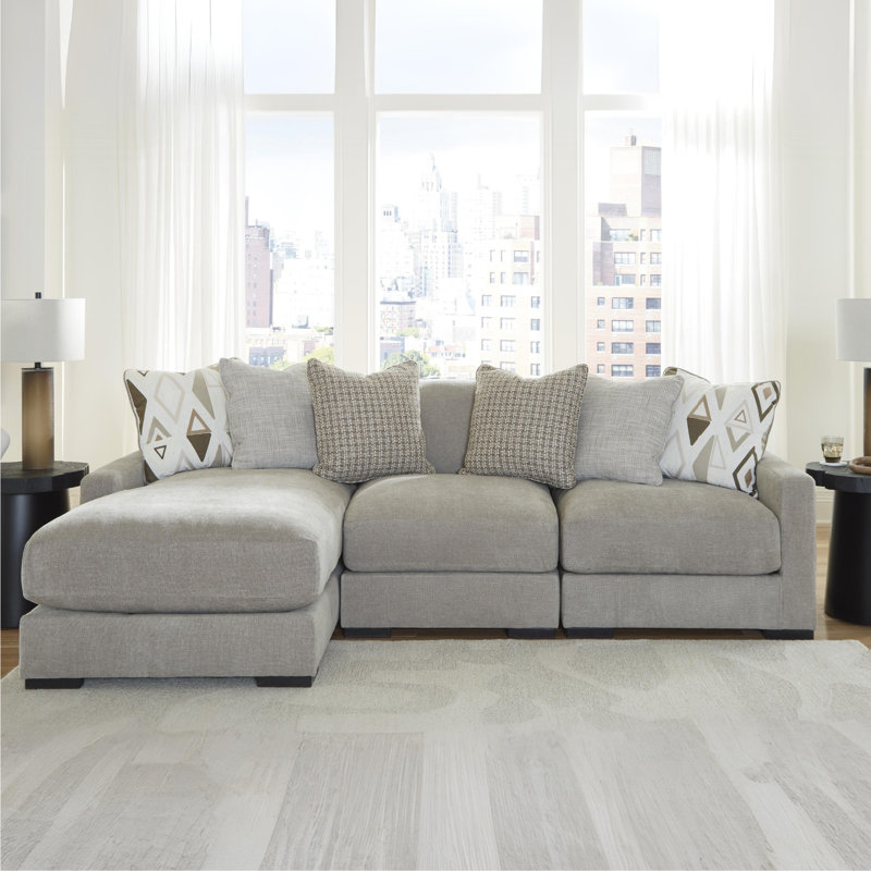 Canapé modulaire 3 pièces avec méridienne Bradninch