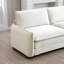 Ensemble de canapé chaleureux et confortable avec coussins et coussins moelleux, ensemble de canapé de style cinéma-maison composé d'un canapé 3 places et de deux canapés simples en velours côtelé beige