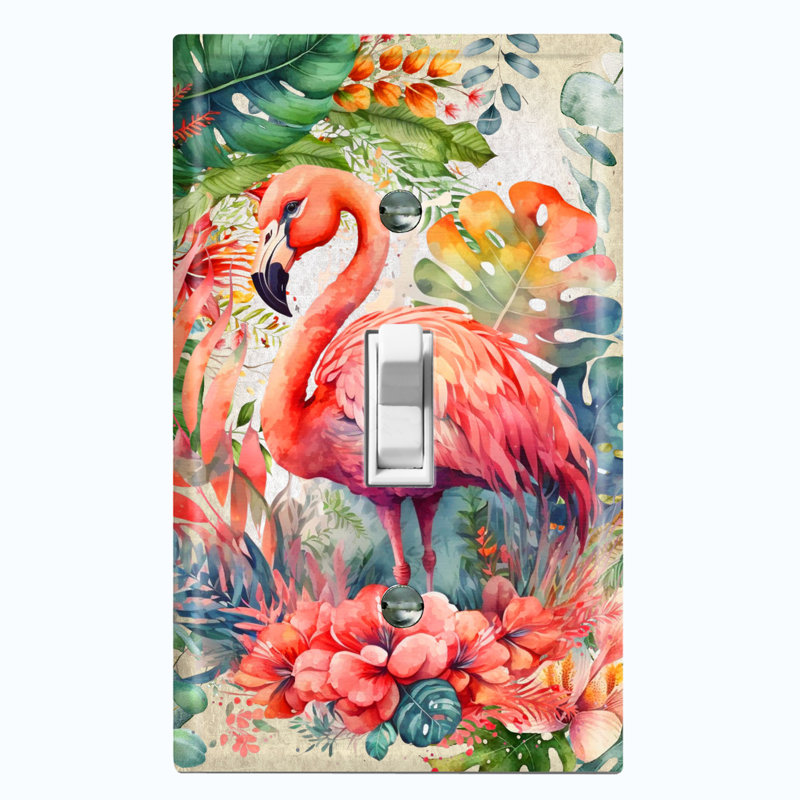 Plaque murale interrupteur à bascule Flamingo