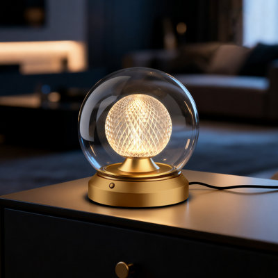 CORE 6.4"H Gold LED Modern Table Lamp  with 4 Levels Touch Dimmable with Memory
