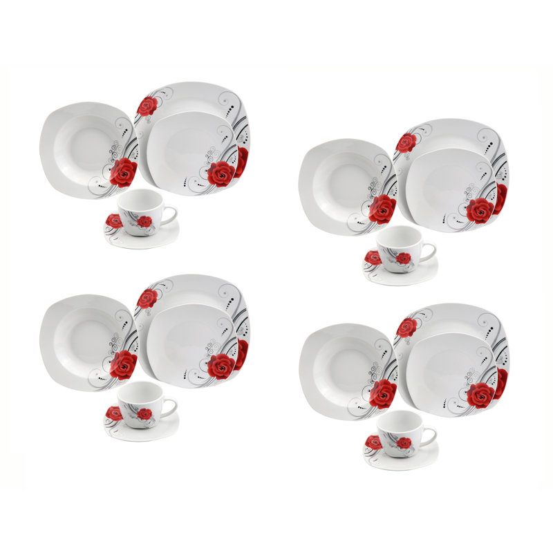 Service de table en porcelaine 20 pièces Lorren Home Trends, service pour 4