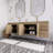 Tihanna 84'' Double Bathroom Vanity with Acrylic Top-343126670