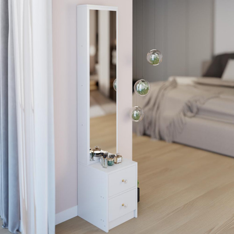 63" Full Body Mirror Cabinet with High-Capacity Storage