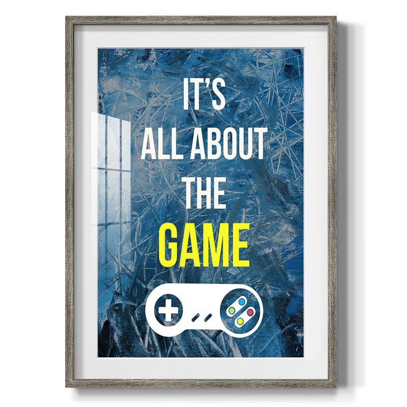 Gamer at Play IV - Impression encadrée, Vieilli, H 25,5 po x l 17,5 po