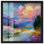 «Sunset Over Water I Shadowbox Print», art mural par Art Remedy