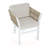 Outdoor Dining Chair Set of 2, Aluminum Frame with Comfortable Cushion, 300lbs Capacity for All-Weather Patio Seating