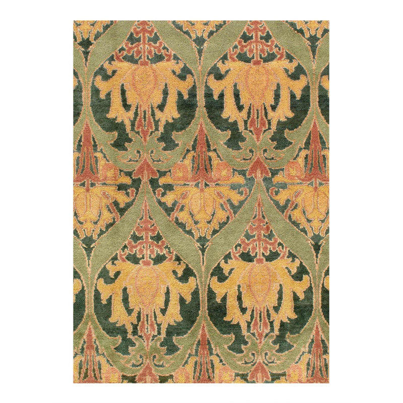 Oriental Area Rug in Green