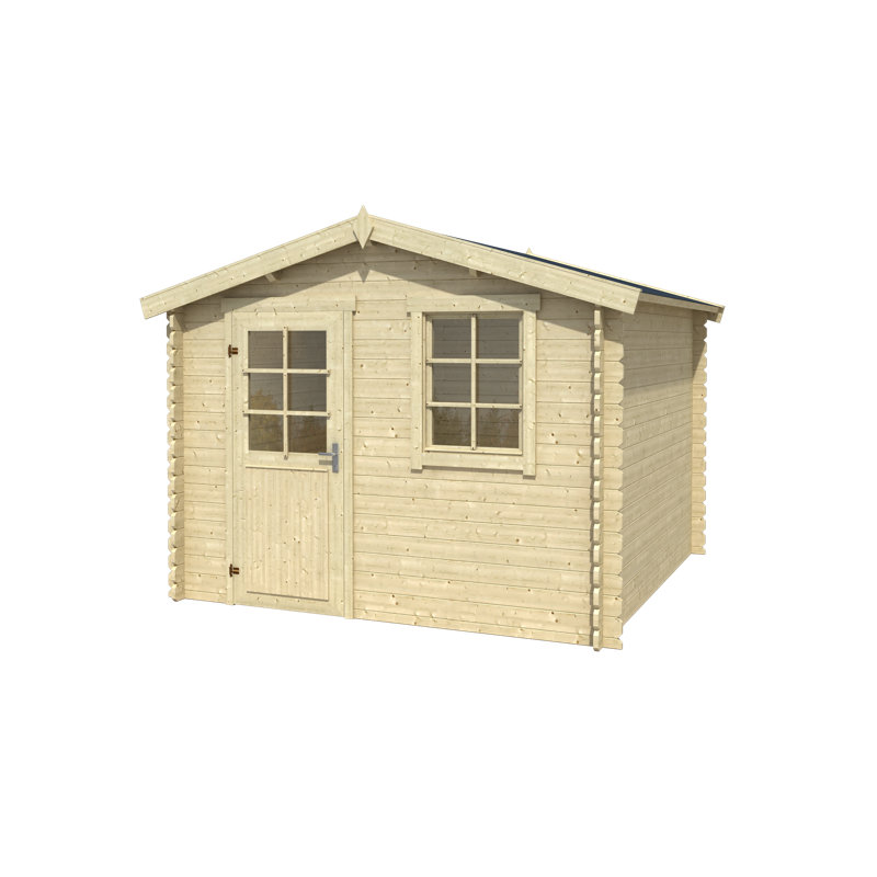 Lasita Nina 275 - 9.5 x 9.5 Ft. Summerhouse With Single Glazing (28mm), Natural
