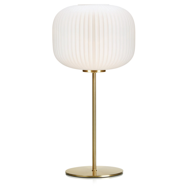 Metal Table Lamp, White