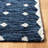 Micro-Loop Hand Tufted Wool/Cotton Southwestern Rug in Blue/Ivory-1555654326