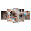 Ensemble de 5 décorations murales Torhert - City Futuristis-106424996