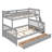 Twin-Over-Full Bunk Bed with Ladders and Two Storage Drawers-2063516666