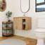 Meuble-lavabo simple mural 24 po avec dessus en céramique Hoisington