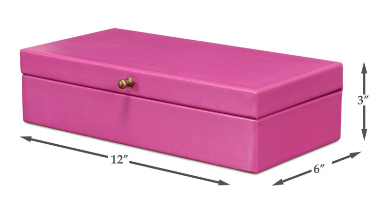 Gatsburg Handmade Decorative Box, Pink