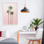 «Palm Getaway over Pink», estampe numérique, design par Natalie Carpentieri-1390344615-1390344611