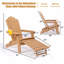 Chaise Adirondack pliante en bois avec repose-pieds Chanise-2116176631