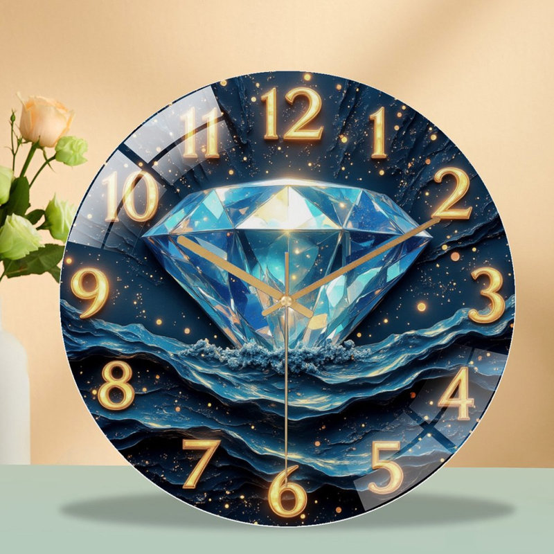 Horloge murale diamant