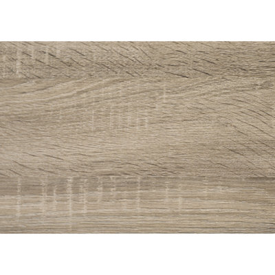Table d'appoint de style transitionnel pour chambre à coucher - Table d'appoint rectangulaire en stratifié aspect bois taupe foncé pour un style moderne