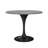 LeisureMod 5-Piece Dining Set, Modern 36-Inch Round Kitchen Table and 4 Upholstered Dining Chairs, PU Leather Mid Century Dinette Set with Metal Pedestal Base for Small Spaces, Apartment, and Café-693532462