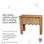 Large Wooden Trough For Garden Rustic Scandinavian Redwood Rectangular Planter On Legs H72 L57 W41 Cm, 73.6 Ltrs Cap.