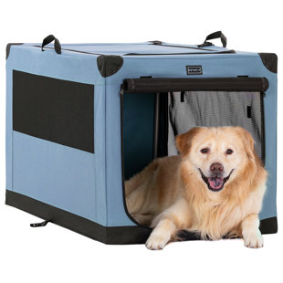 Collapsible Soft-Sided Crate with 3 Doors
