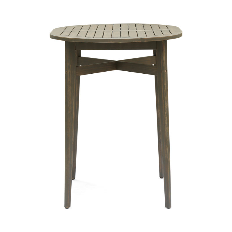 Table de bar d'extérieur en bois rustique - pour un plateau à lattes très robuste, transformez votre espace de divertissement