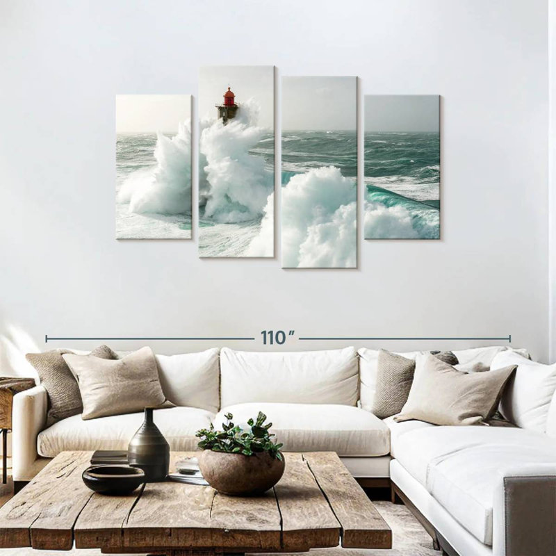 La jument lighthouse splash Aletra, H 48 po x l 75 po