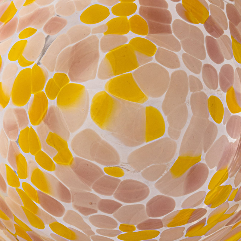 Traver Round Glass Bowl With 4 Pattern Design Styles