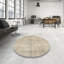Tapis gris clair/brun contemporain-2050565260