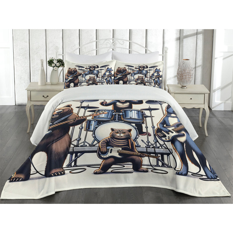 Polyester Coverlet, King Coverlet + 2 Standard Shams