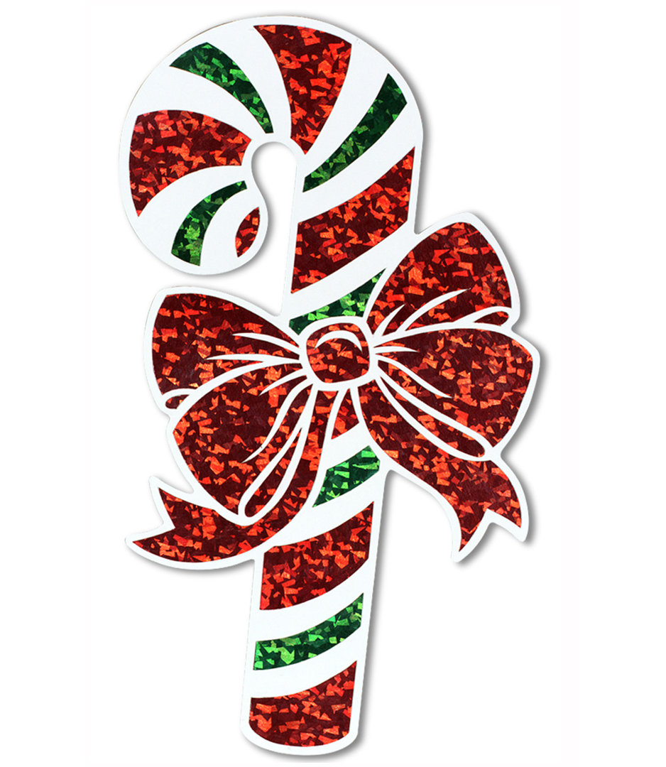 Prismatic Candy Cane Cutout (Set of 6) The Holiday Aisle®