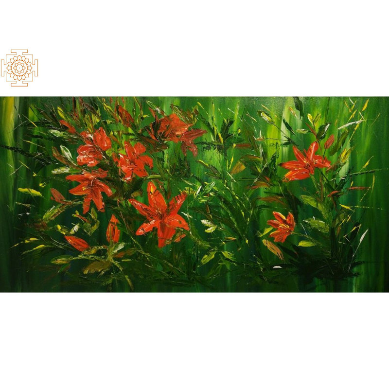 Feu dans la forêt | Acrylique sur toile | Par Jolly Sharma