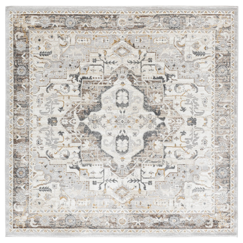 Msr Mulberry 6410 Performance Oriental Rug, 6'-7" X 6'-7" Square