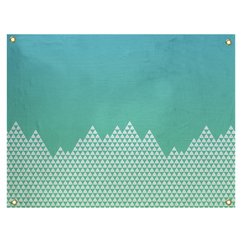 Tapisserie «Avicia Mountain» par Katelyn Elizabeth, Intérieur / extérieur, H 51,5 po x l 60,5 po
