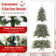 Artificial Christmas Tree With 360° Quick Power Connector 1086 Pine Needles-78069591