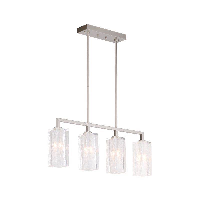 Luminaire suspendu linéaire à 4 lumières pour îlot de cuisine Frederick Cooper