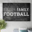 Faith Family Football-Gallery Wrapped Canvas-1862952092