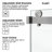 56-60" W  x 66" H Frameless Double Sliding Tub Door with 3/8" (10mm) Clear Tempered Glass, Shatter-Resistant Film & Installation Hole Locator-127350380