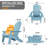 Loganne All Weather Outdoor HIPS Plastic/Resin Folding Adirondack Chair Fire Pit Chairs Oversized Patio Chair-394427318