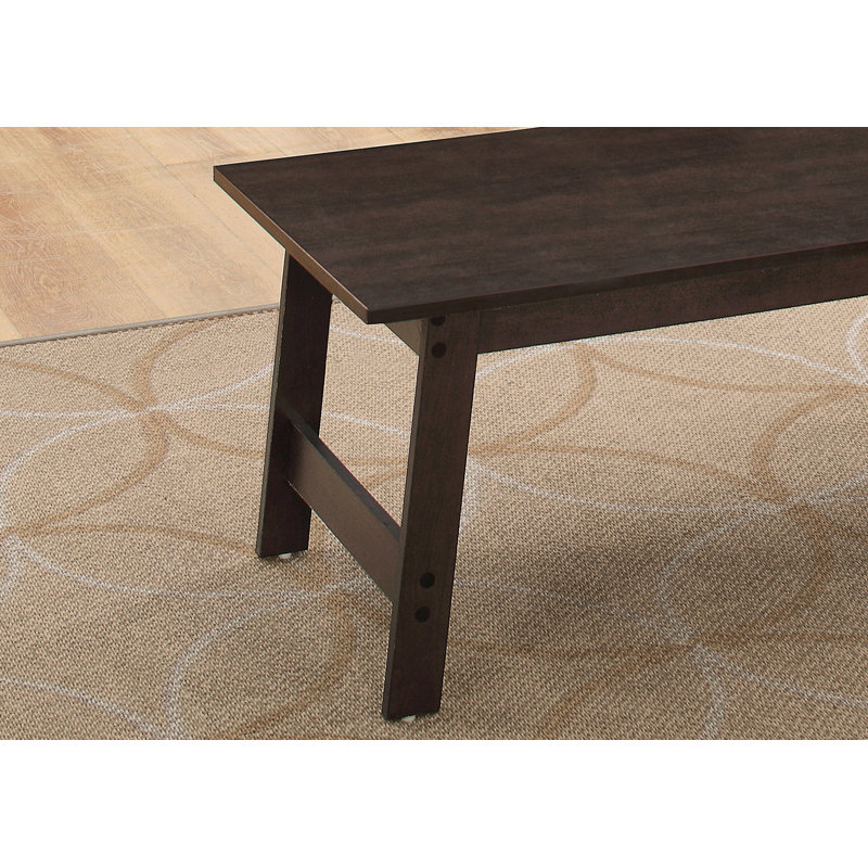 Ensemble de table, ensemble de 3 pièces, café, bout, côté, décor, salon, stratifié brun, transitionnel