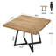Table de salle à manger carrée, table de salle à manger industrielle 31,5 po, 1 pièce-233049821-208990314