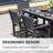 7-Piece HDPE Plastic Patio Outdoor Dining Set with Arm Chairs-427538561