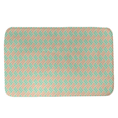 Tapis pour salle de bain diamants Kitterman